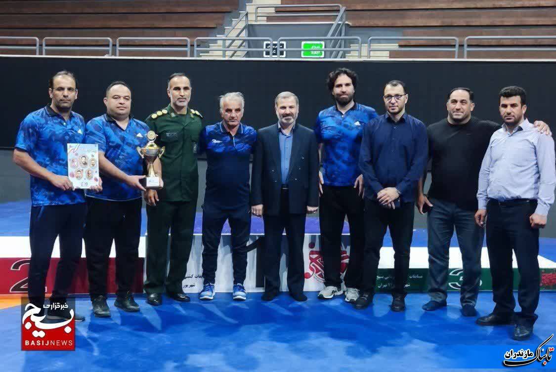 قهرمانی تیم کشتی آزاد بسیج مازندران در کشور