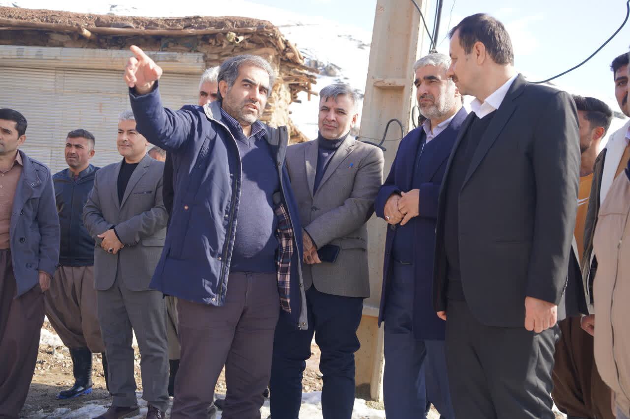 بازدیدهای میدانی مسئولان برنامه‌ریزی کشور از پروژه‌های عمرانی و آموزشی کردستان در سفر به دیواندره، سقز و بانه