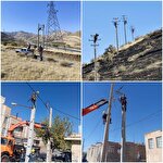 اتمام طرح «بهارستان» در سه روستای کامیاران با هدف بهبود پایداری شبکه برق